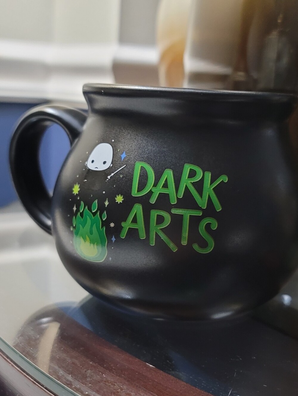 Harry Potter “Dark Arts” Cauldron Mug Black Ceramic Wizarding World Cup